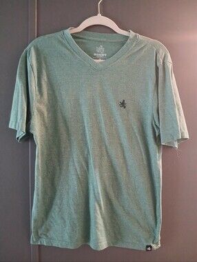 NWOT - Rugby University Men's Short Sleeve Heathered Sage Green T-shirt M (B1)
